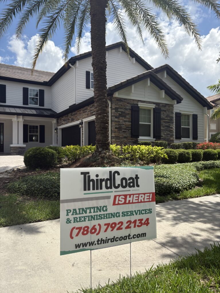 Exterior house painting project by Third Coat LLC in Central Florida