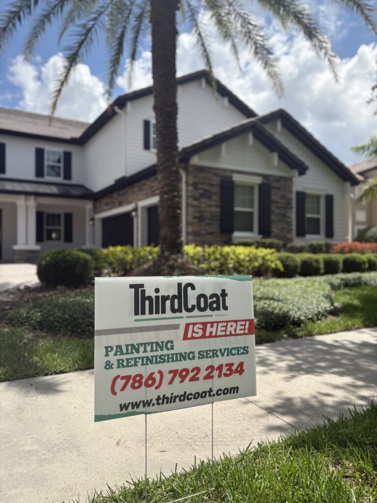 Exterior house painting project by Third Coat LLC in Central Florida