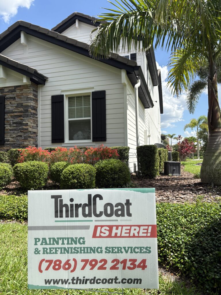 Exterior house painting project by Third Coat LLC in Central Florida