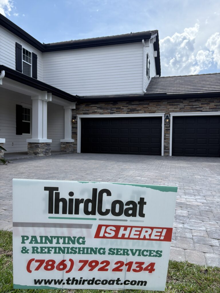 Exterior house painting project by Third Coat LLC in Central Florida