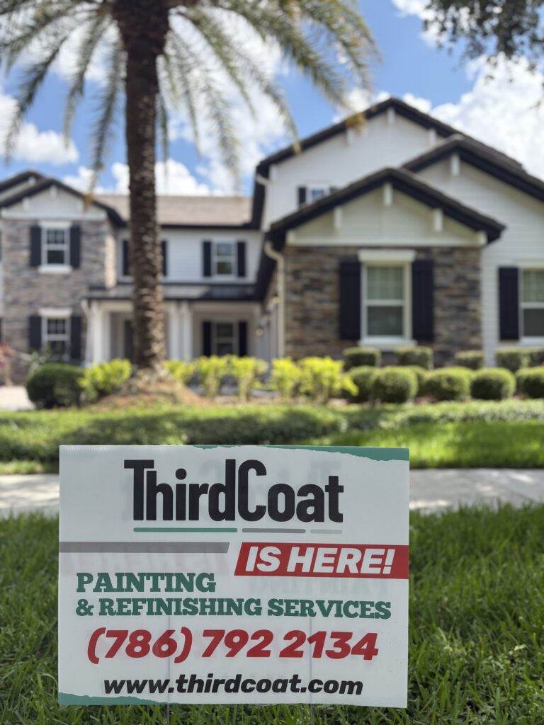 Exterior house painting project by Third Coat LLC in Central Florida