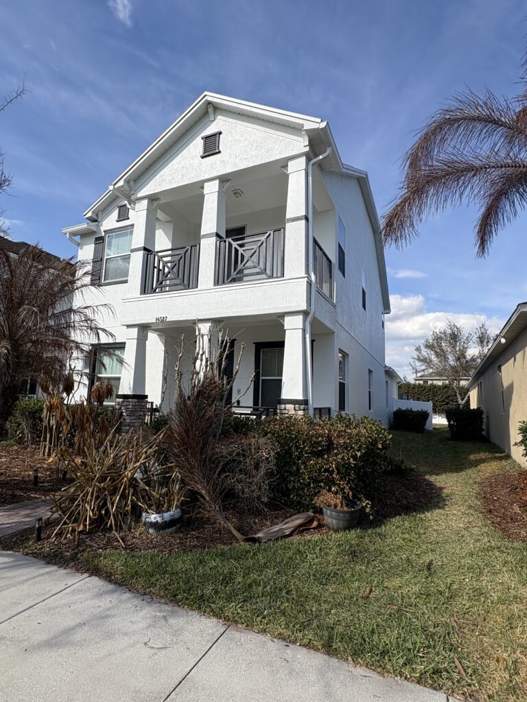 Exterior house painting project by Third Coat LLC in Central Florida