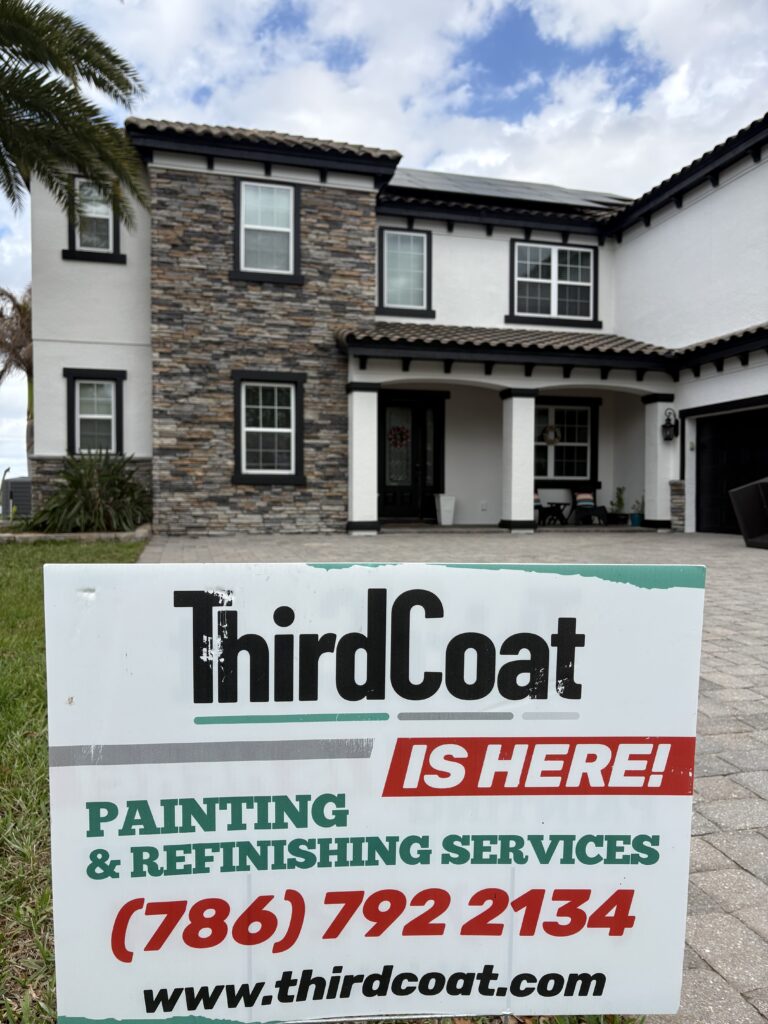 Exterior house painting project by Third Coat LLC in Central Florida